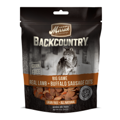 Merrick Backcountry Big Game Real Lamb + Buffalo Sausage Cuts