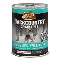 Merrick Backcountry Grain Free Hearty Duck + Venison Stew Wet Dog Food