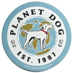 Planet Dog Round Planet Dog Logo Sticker