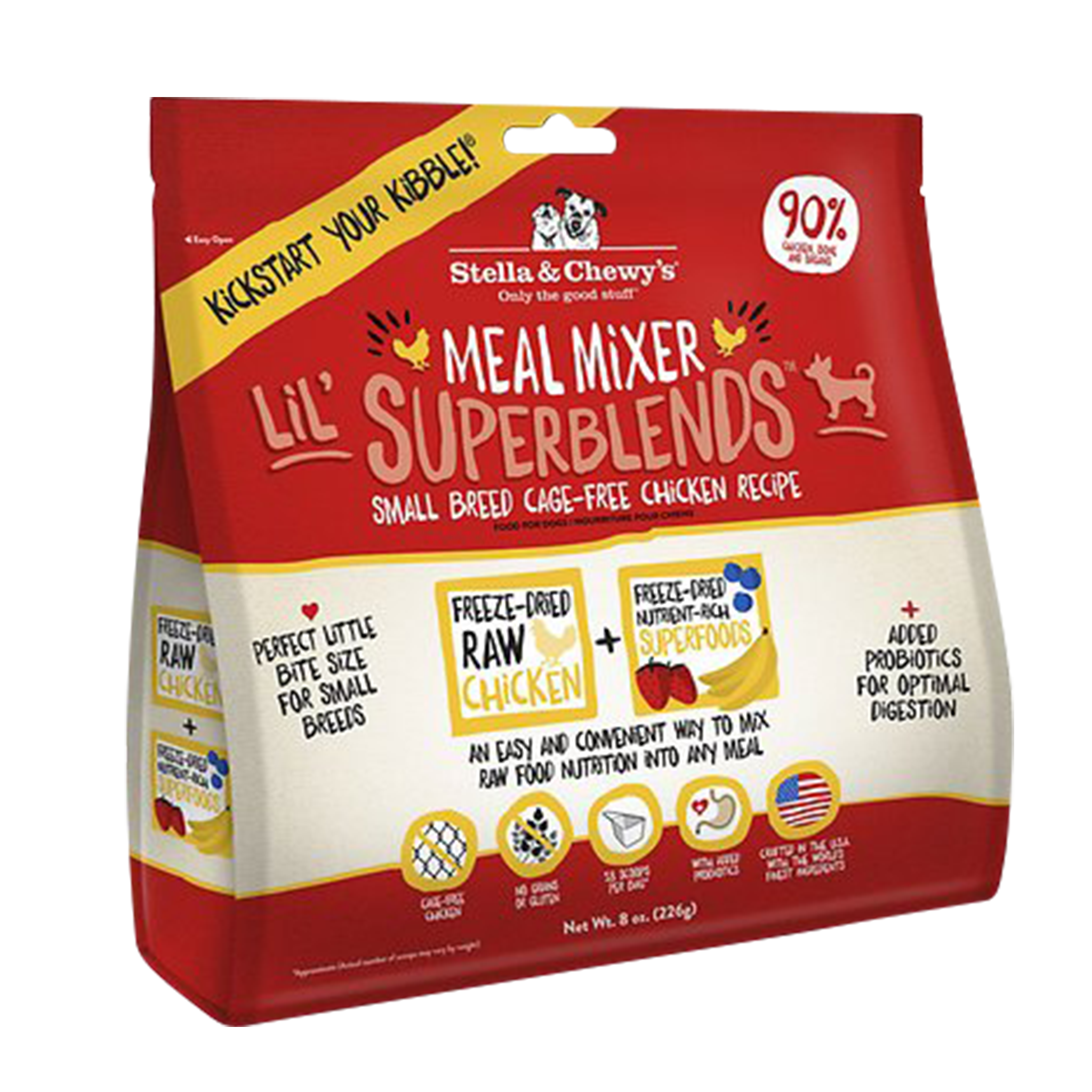 Stella And Chewy's Cage-Free Chicken Recipe For Small Breeds Freeze-Dried SuperBlends