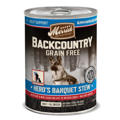 Merrick Backcountry Grain Free Hero's Banquet Stew Wet Dog Food